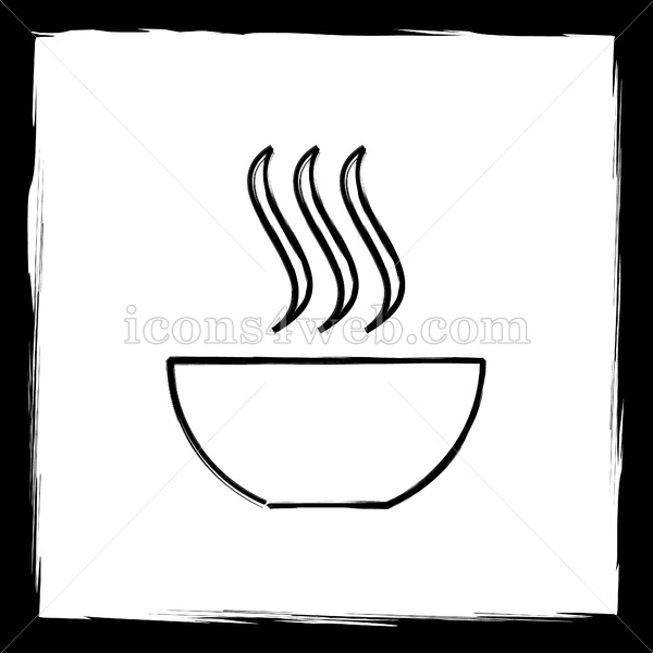 600x600 Soup Sketch Icon. - Soup Sketch