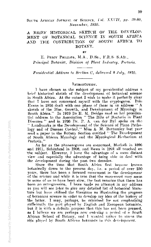 506x825 Sabinet A Bulk Historical Sketch Of The Development Of Botanical - South Africa Sketch