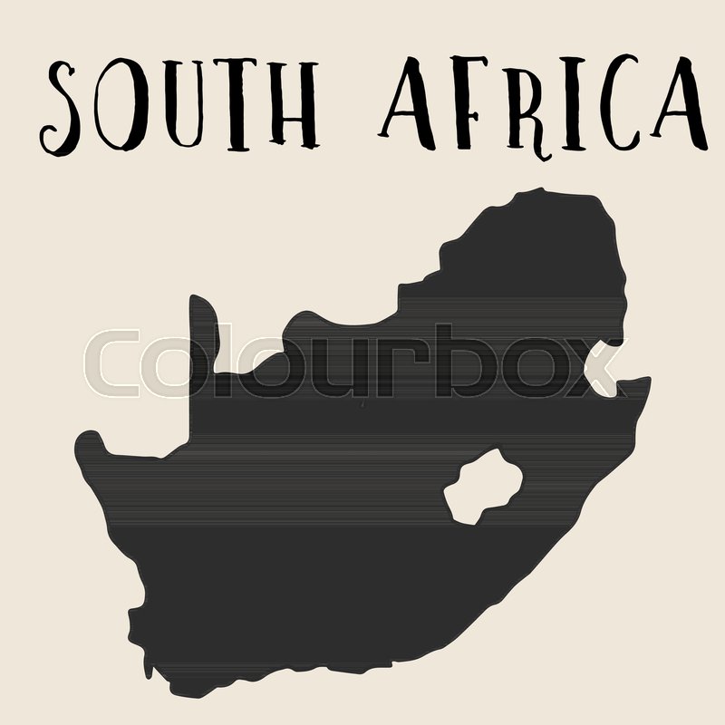 800x800 Doodle Freehand Map Sketch Of South Africa ,vector Illustration - South Africa Sketch