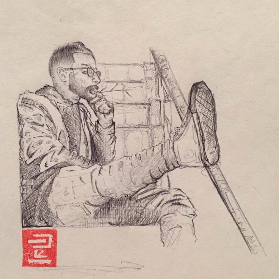 1080x1080 Drawing Korean Sketch On Instagram - South Korea Sketch