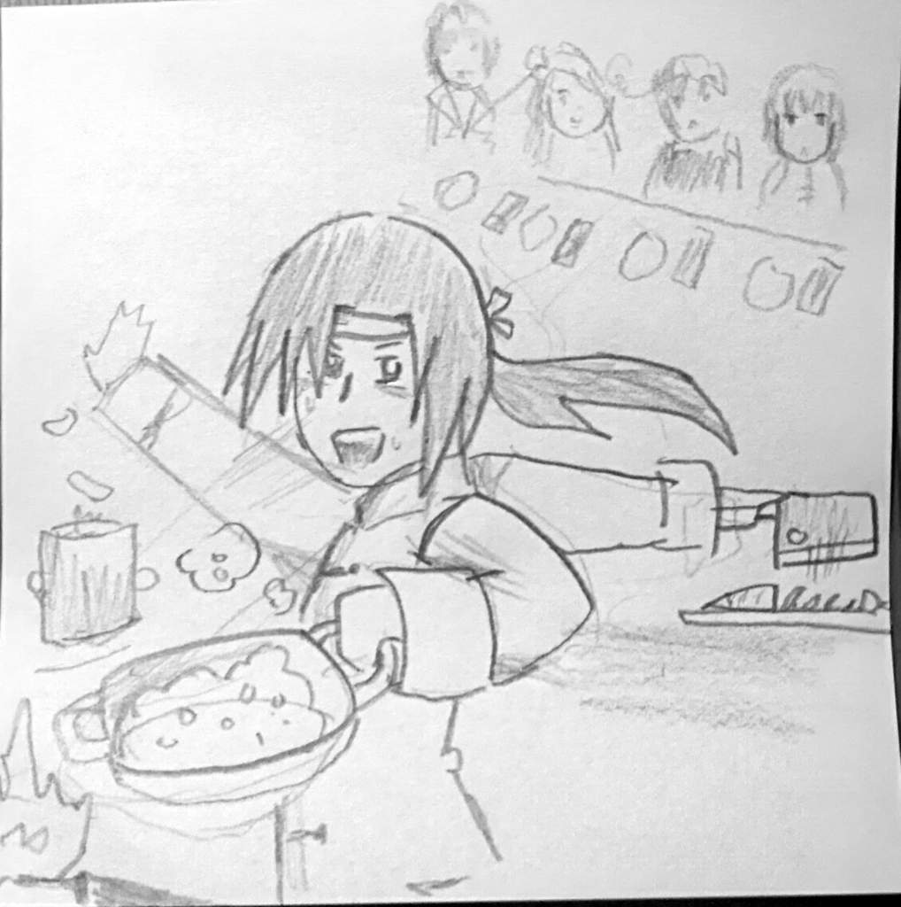 1018x1024 Cooking China Sketch Hetalia ~ Amino - South Korea Sketch