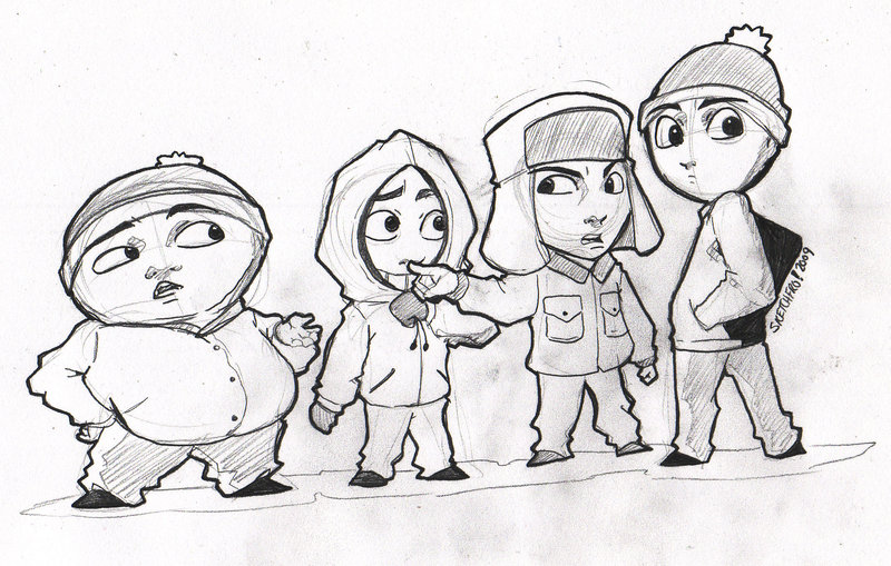 800x509 Sketch Jam - South Park Sketch