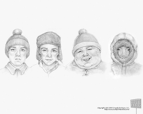 500x400 South Park Composite Sketch Mwers - South Park Sketch