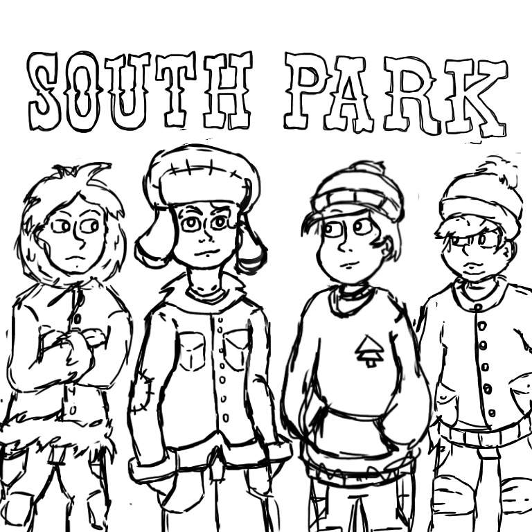 768x768 South Park Sketch. Drawing By Me Cartoon Amino - South Park Sketch