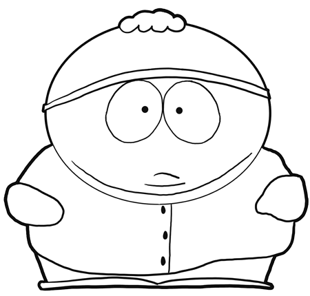 450x430 How To Draw Eric Cartman From South Park With Easy Step By Step - South Park Sketch