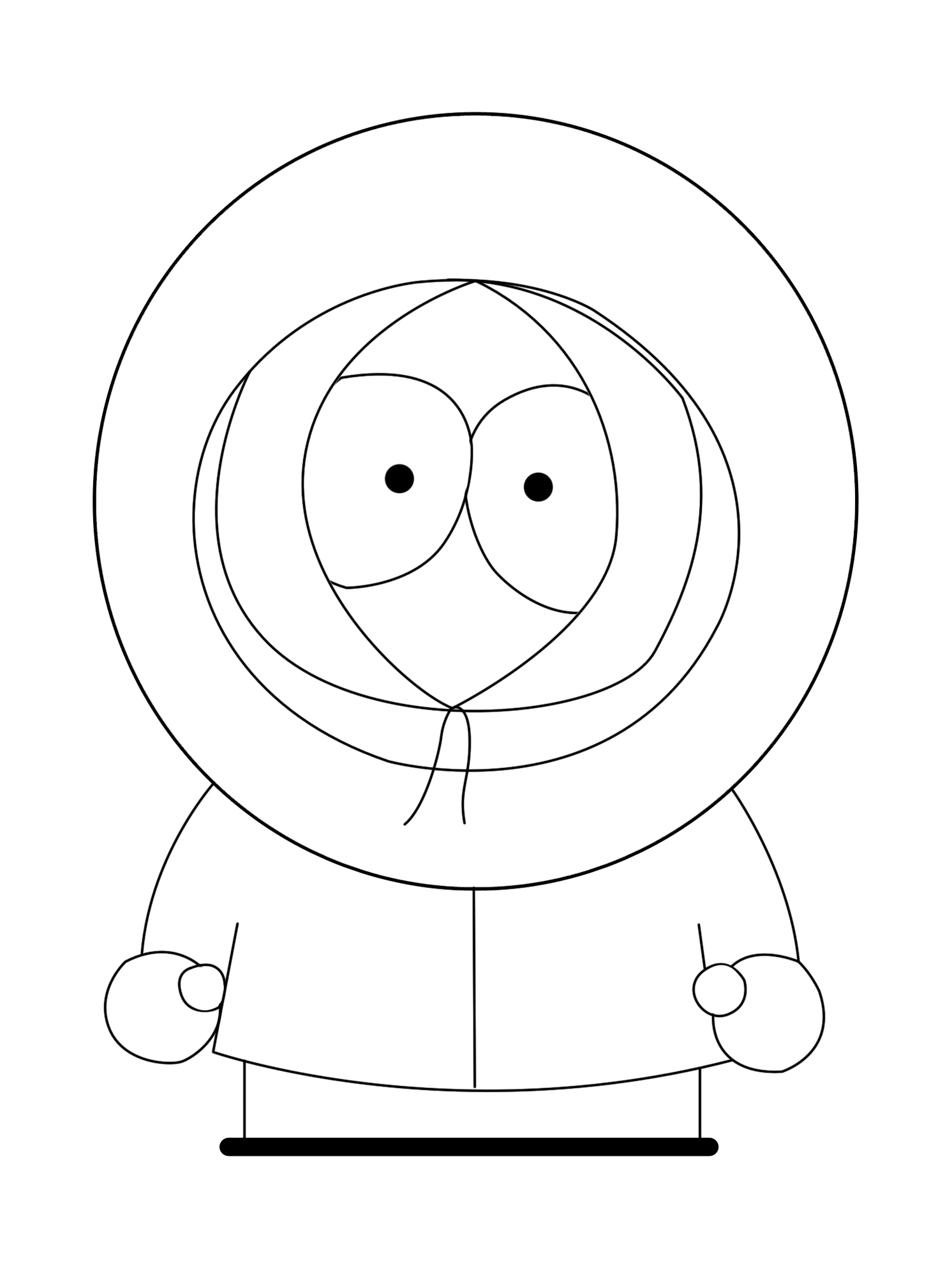 1492x1991 How To Draw Kenny From South Park (With Pictures) - South Park Sketch