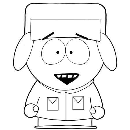 450x450 How To Draw Kyle Broflovski From South Park With Easy Step By Step - South Park Sketch