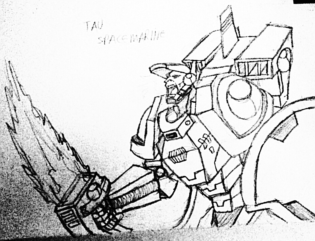 Space Marine Sketch At Explore Collection Of Space Marine Sketch 9786