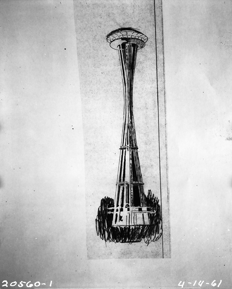963x1200 Ad Classics Space Needle John Graham Amp Company Archdaily - Space Needle Sketch