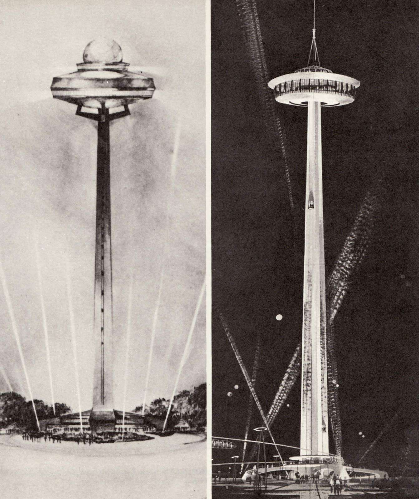 1344x1600 History Of The Space Needle - Space Needle Sketch