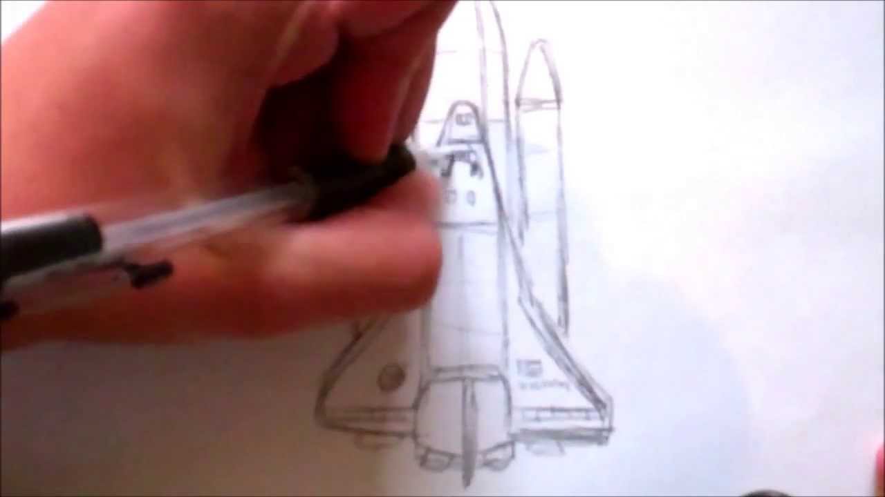 1280x720 How To Draw The Space Shuttle! - Space Shuttle Sketch