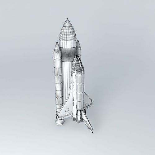500x500 Space Shuttle Discovery 3d Model Space Cgtrader - Space Shuttle Sketch