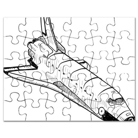 460x460 Space Shuttle Sketch Puzzle By Admin Cp70839509 - Space Shuttle Sketch