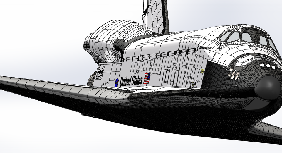 960x523 Sketch Shuttle Space - Space Shuttle Sketch