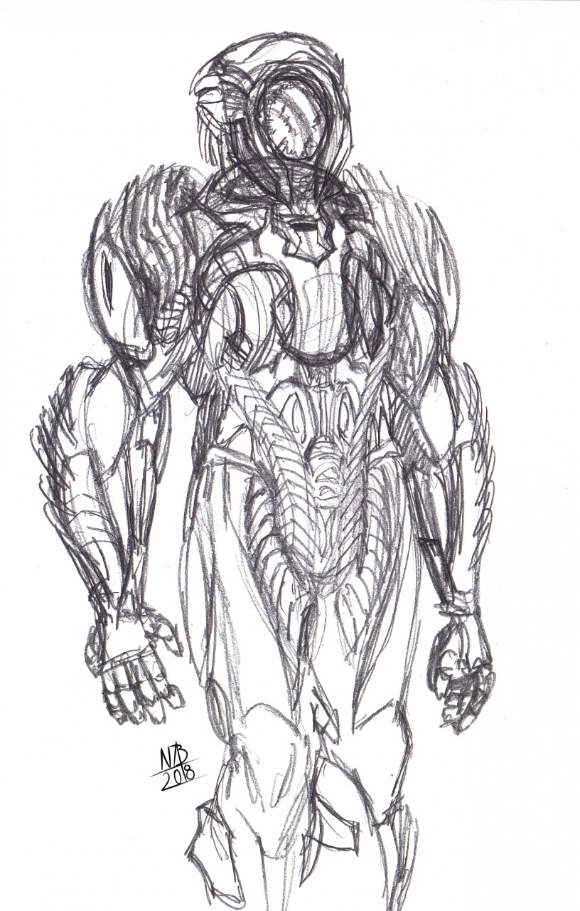 816x1280 Netflix Lost In Space Robot Sketch By Constantscribbles - Space Sketch