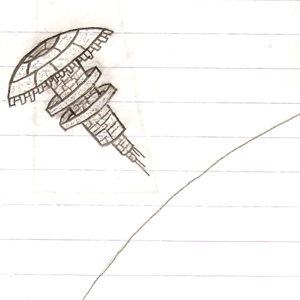 600x600 Space Station Sketch By Artikfox - Space Station Sketch