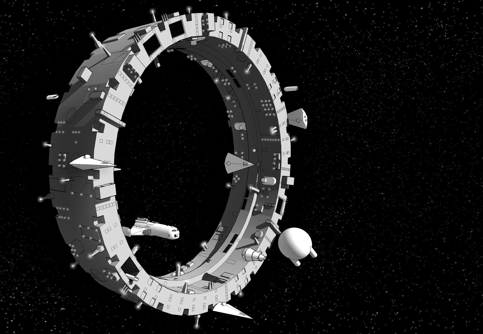 1600x1107 Yet Another Traveller Blog Illustration - Space Station Sketch