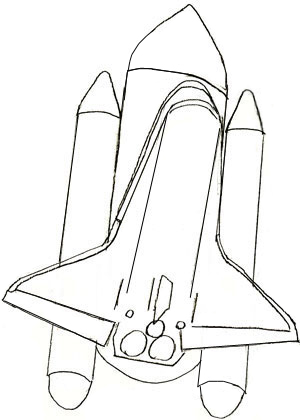 300x420 How To Draw A Spaceship - Spacecraft Sketch