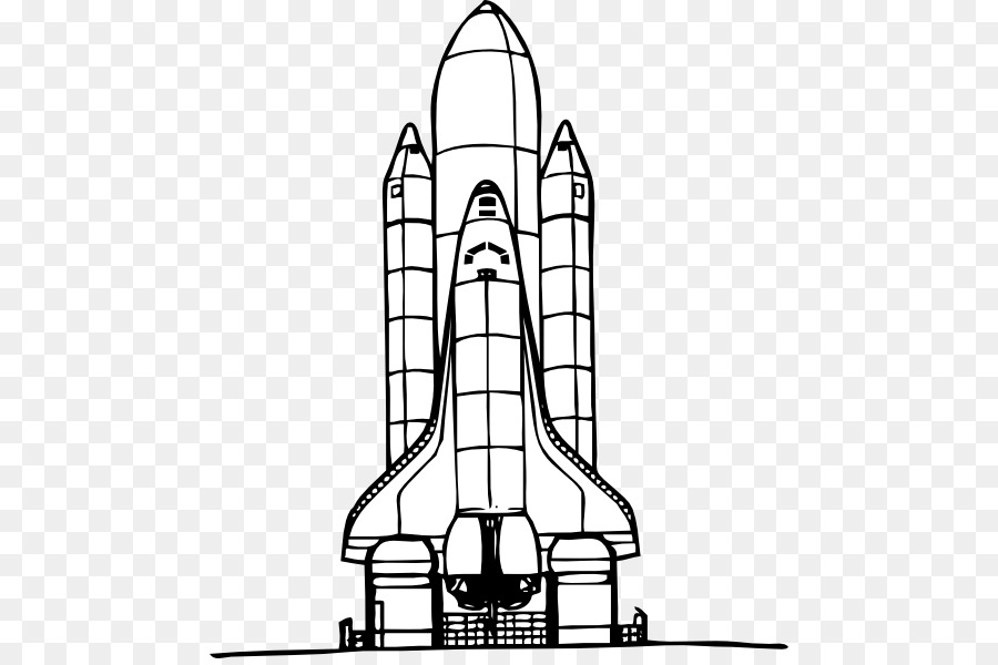 900x600 Space Shuttle Spacecraft Drawing Clip Art - Spacecraft Sketch