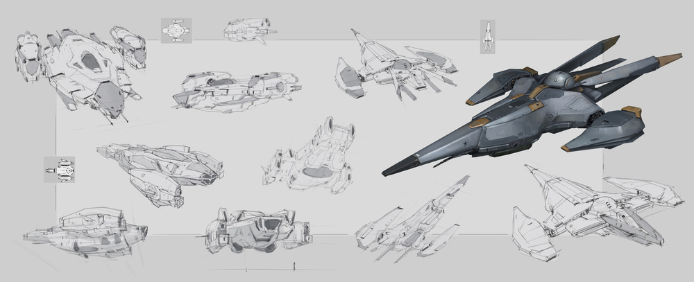 1000x407 Spacecraft Sketch Lik Studio - Spacecraft Sketch