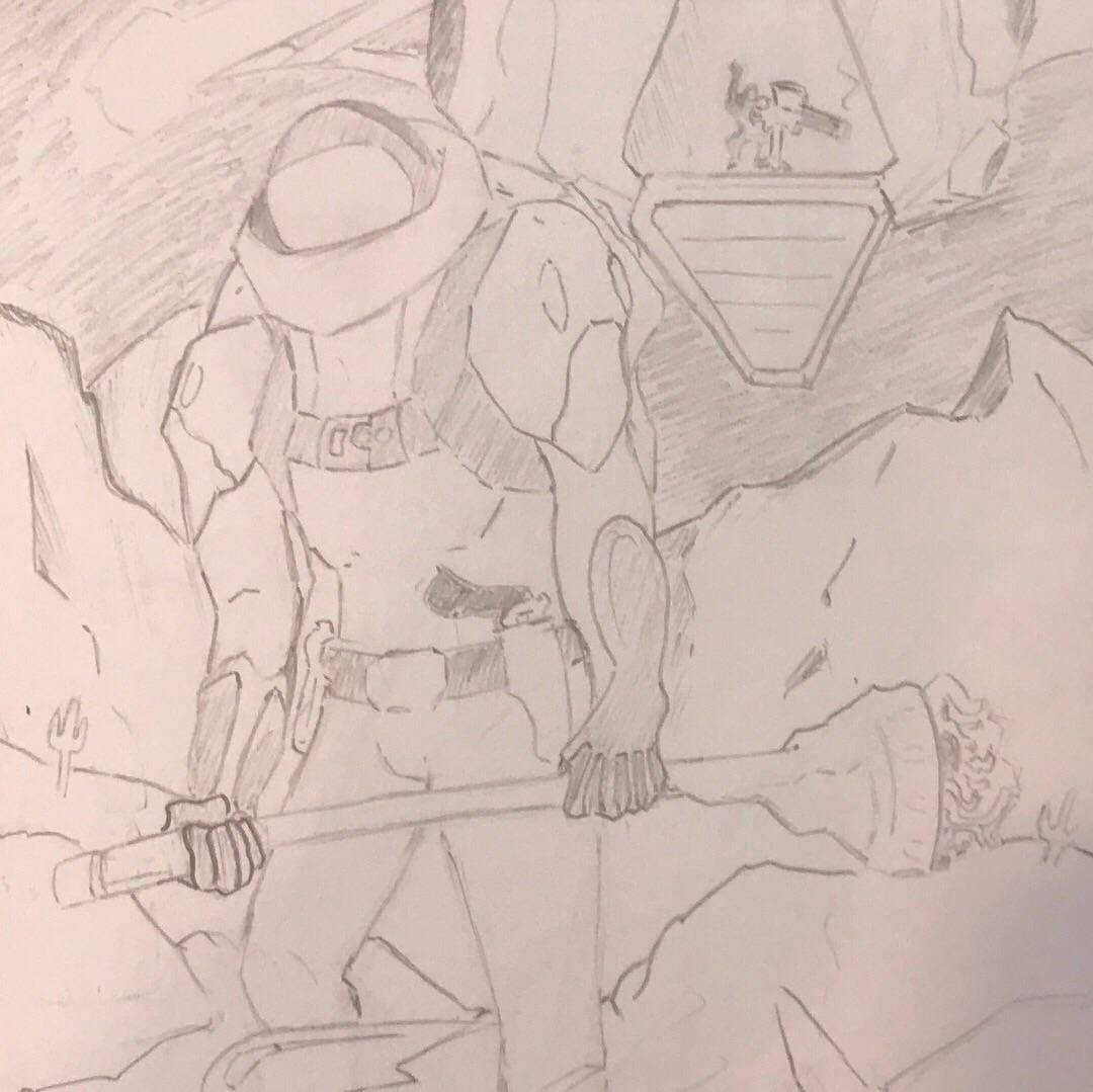 1080x1079 Spaceman Sketch Sketches - Spaceman Sketch