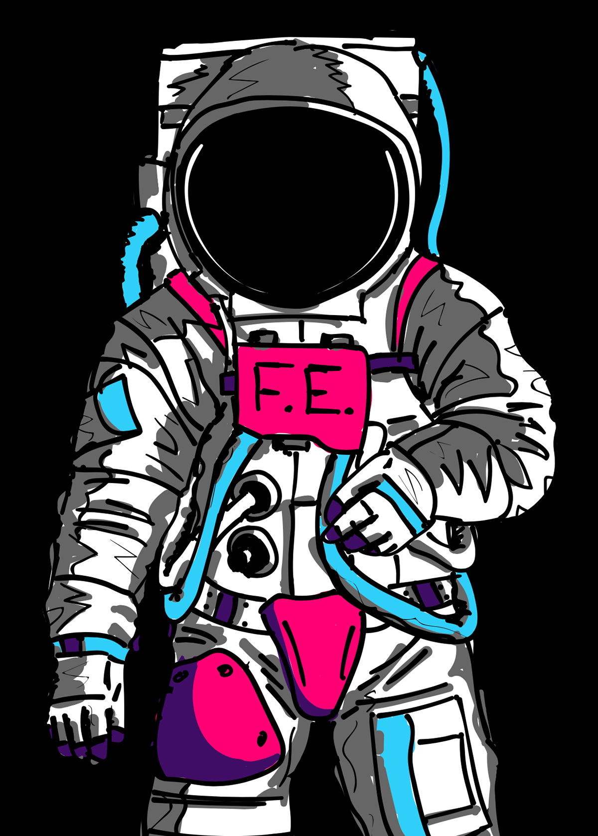 1200x1677 Spaceman Sketch On Behance - Spaceman Sketch