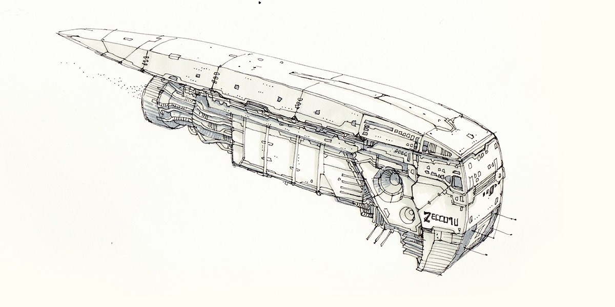 1200x600 Simon Kono - Spaceship Sketch