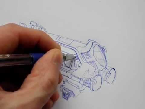 480x360 Sketch Of The Spaceship - Spaceship Sketch