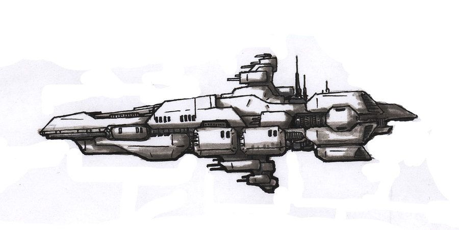 900x451 Spaceship Sketch By Ticktockman92 Sci Fi Stuff - Spaceship Sketch