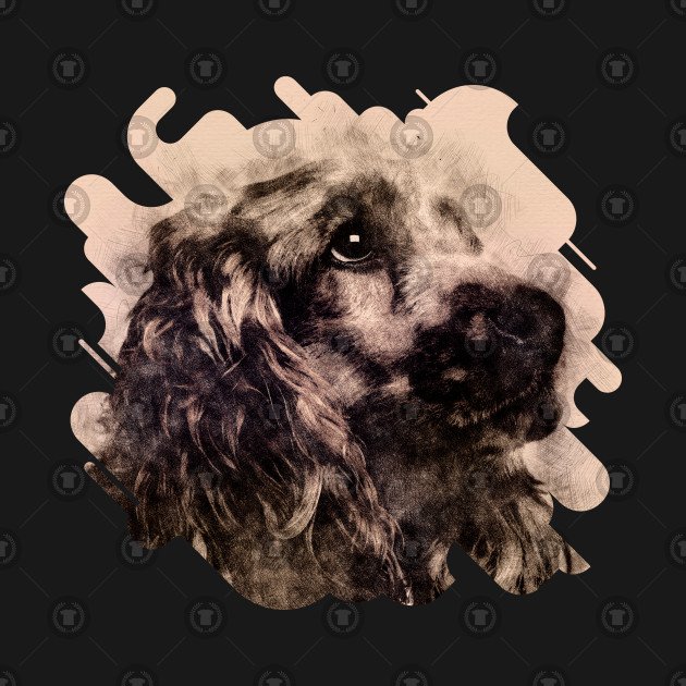 630x630 English Cocker Spaniel Sketch - Spaniel Sketch