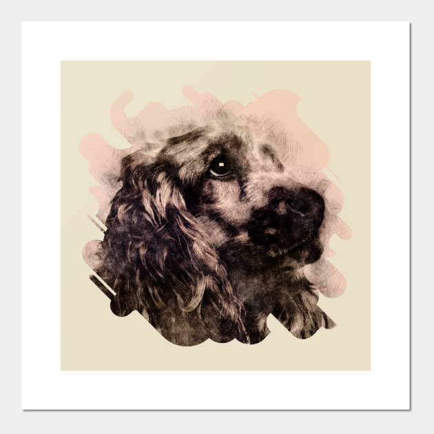 630x630 English Cocker Spaniel Sketch - Spaniel Sketch
