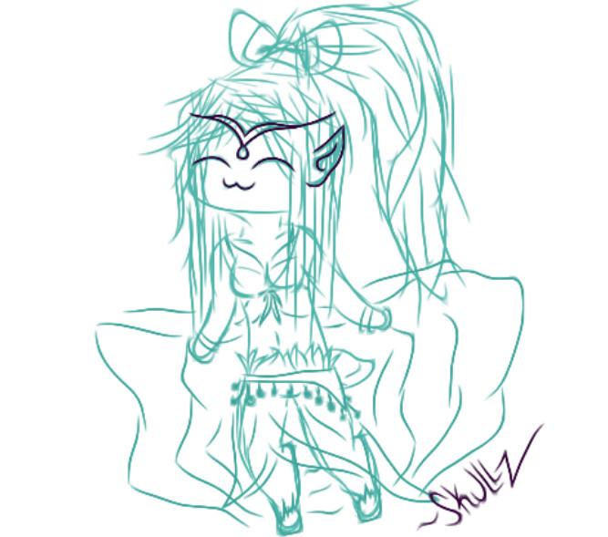 667x589 Sketch Spark Showing Off Her Dance Moves~ By Skullz Toxic - Spark Sketch