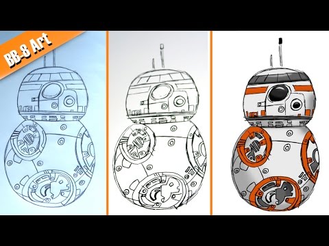 480x360 Sketching Bb 8 Star Wars With The Wacom Bamboo Spark - Spark Sketch