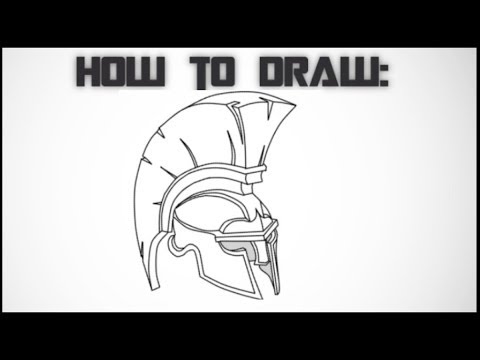 480x360 How To Draw A Spartan Helmet - Spartan Helmet Sketch