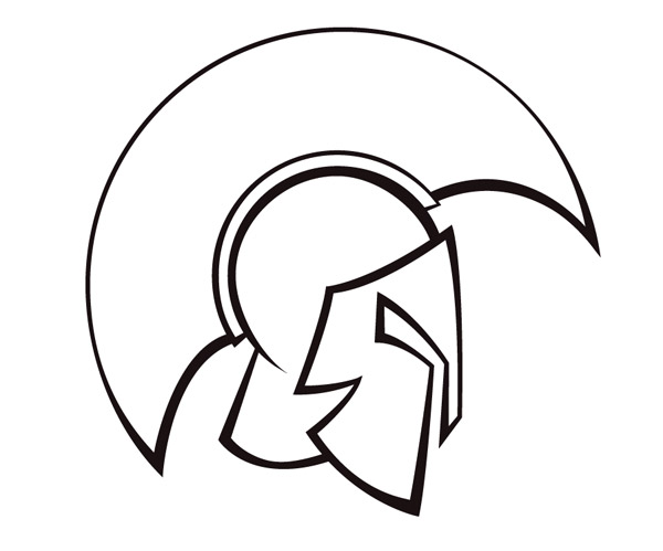 600x499 Illustrator Techniques To Turn A Sketch Into Vector Art - Spartan Helmet Sketch