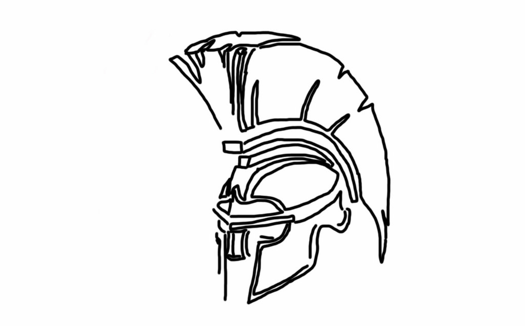 Spartan Helmet Sketch at Explore collection of