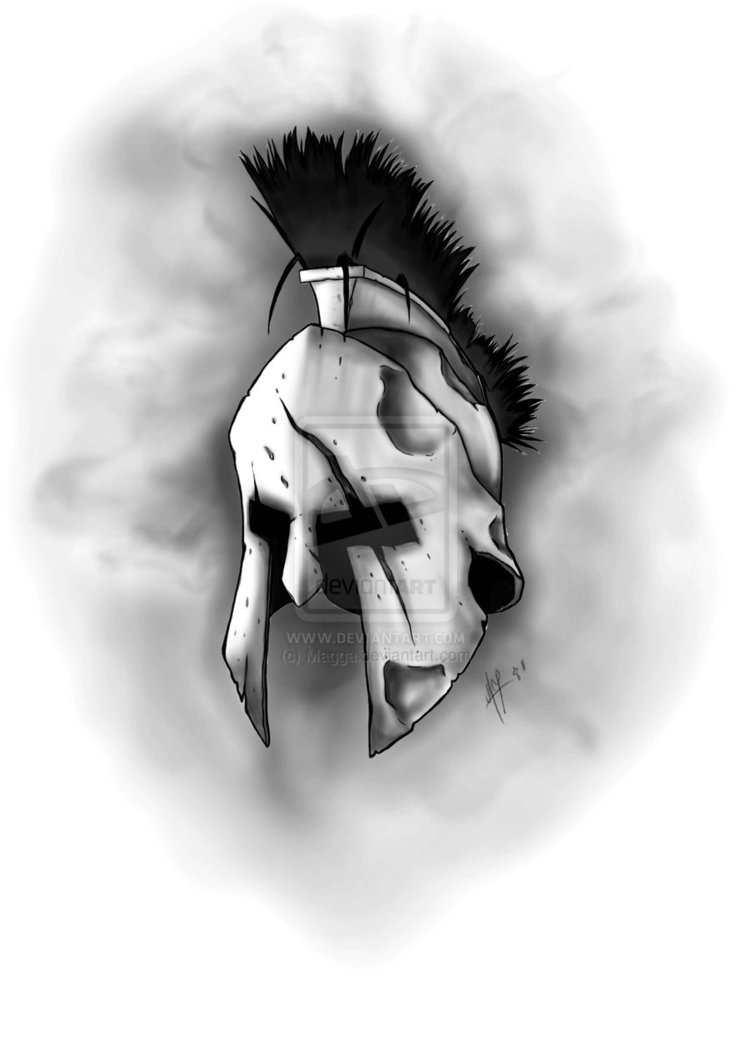 752x1063 Spartan Helmet Sketches Tattoo - Spartan Helmet Sketch