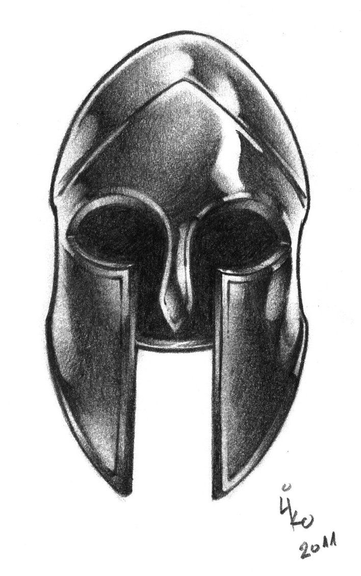 Spartan Helmet Sketch at Explore collection of