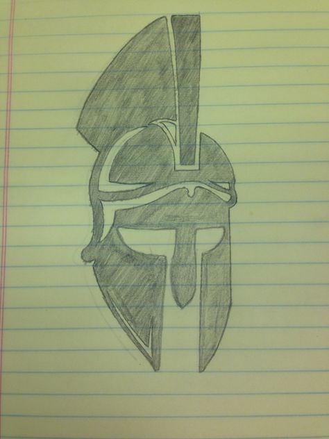 474x632 Spartan Helmet Sketch Work - Spartan Helmet Sketch