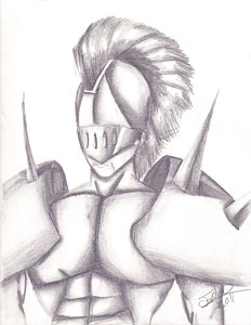 232x300 Spartan Drawing By Jordan Jackson - Spartan Sketch