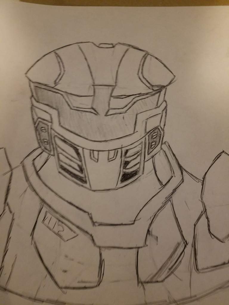 768x1024 A Spartan Drawing Halo Amino - Spartan Sketch