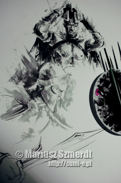 400x602 Spartan Warrior, 300 Inspired (Sketch). By Mariuszszmerdt On - Spartan Warrior Sketch