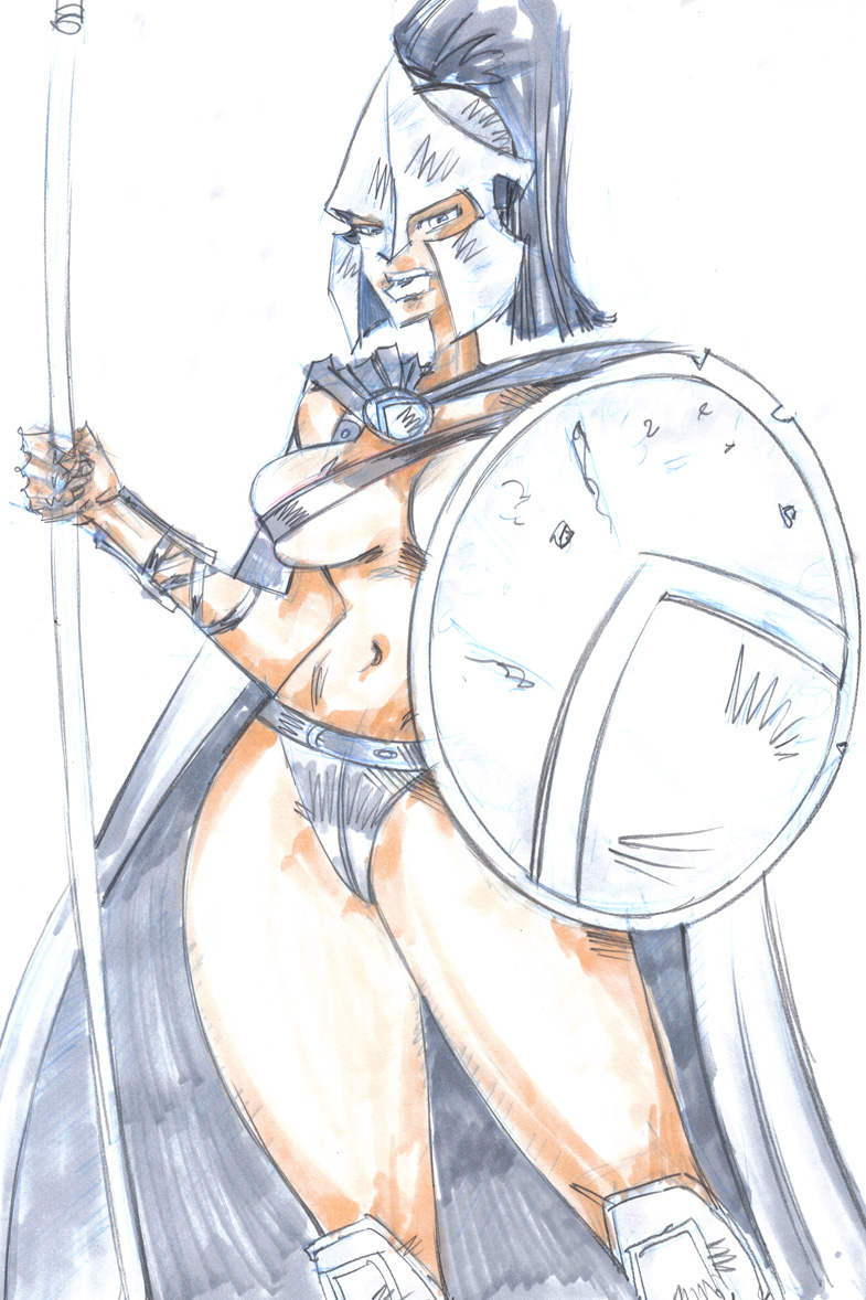 785x1178 300 Shespartan Warrior Sketch By Jasinmartin - Spartan Warrior Sketch