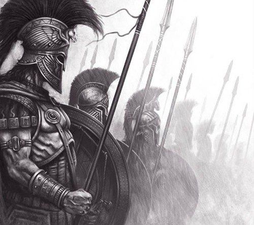 Spartan Warrior Sketch at PaintingValley.com | Explore collection of ...