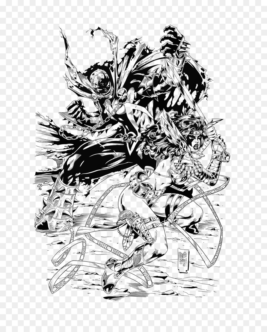 900x1120 Spawn Angela Comics Artist Drawing Sketch - Spawn Sketch