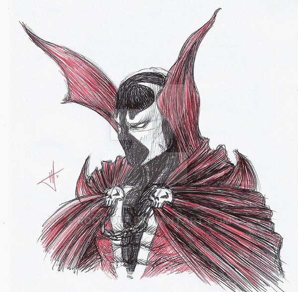 600x588 Spawn Sketch By Rodwolf - Spawn Sketch