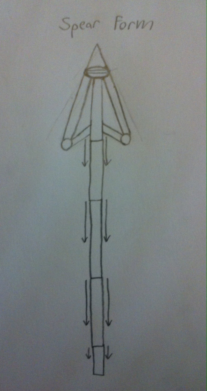 849x1600 Image - Spear Sketch