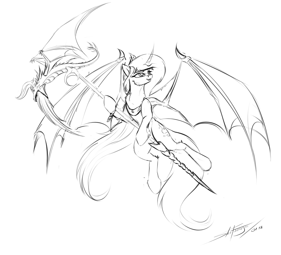 1126x1024 1625684 - Spear Sketch