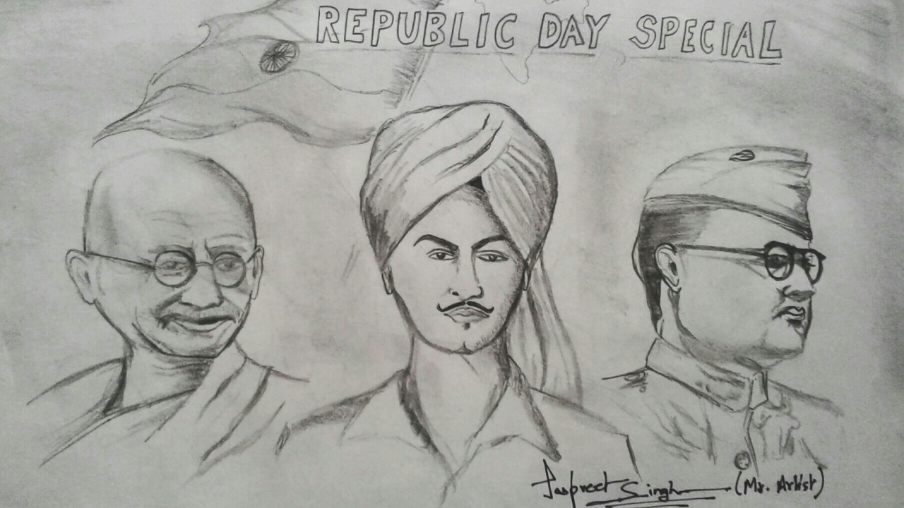 1280x720 Fathers Of India - Special Sketch