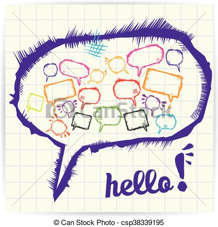 450x470 Vector Sketch Speech Bubble. Vector Sketch Hand Drawn Speech - Speech Bubble Sketch